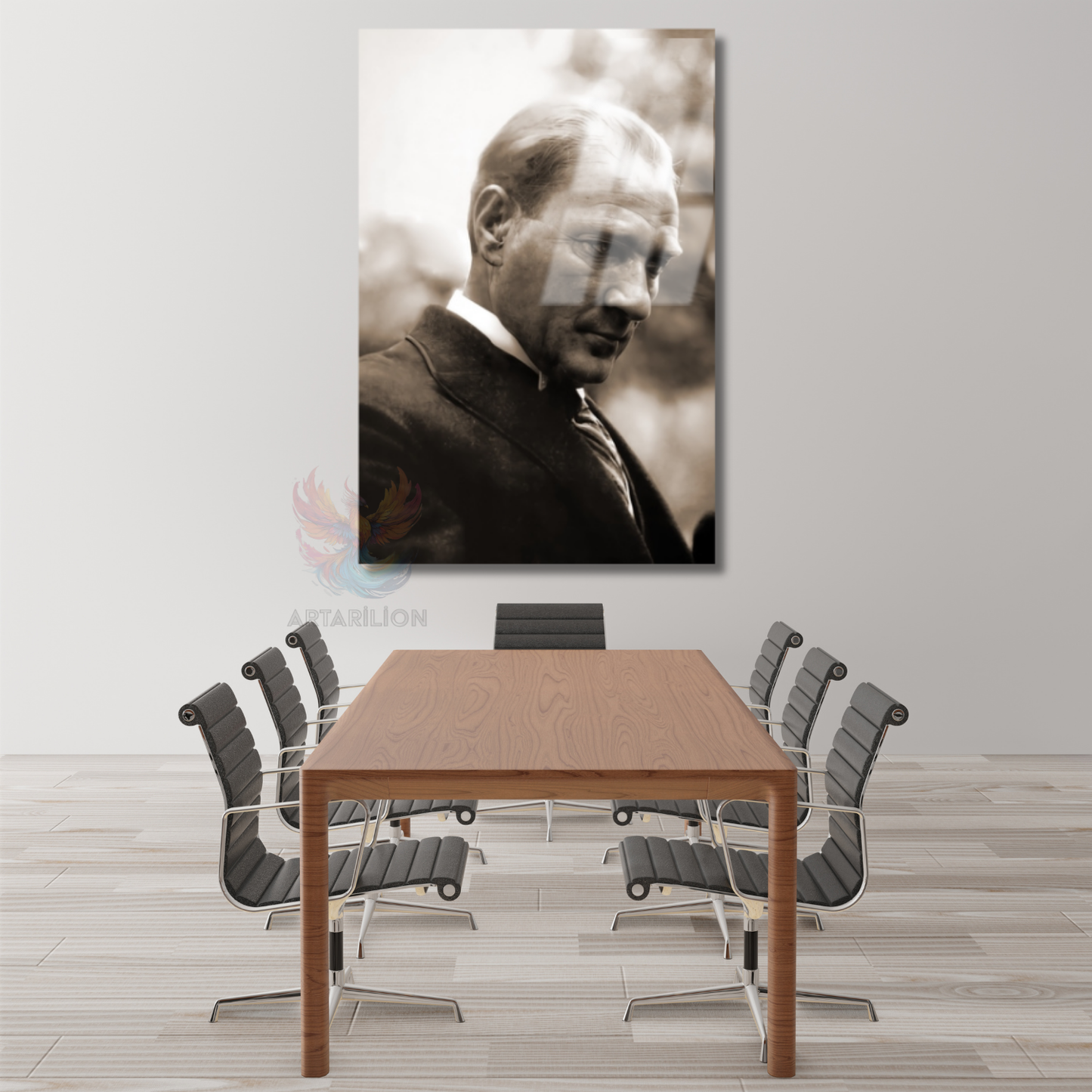 Atatürk Portresi Ev Ofis Tablosu Cam Atatürk Tablosu Ofis Hediyesi