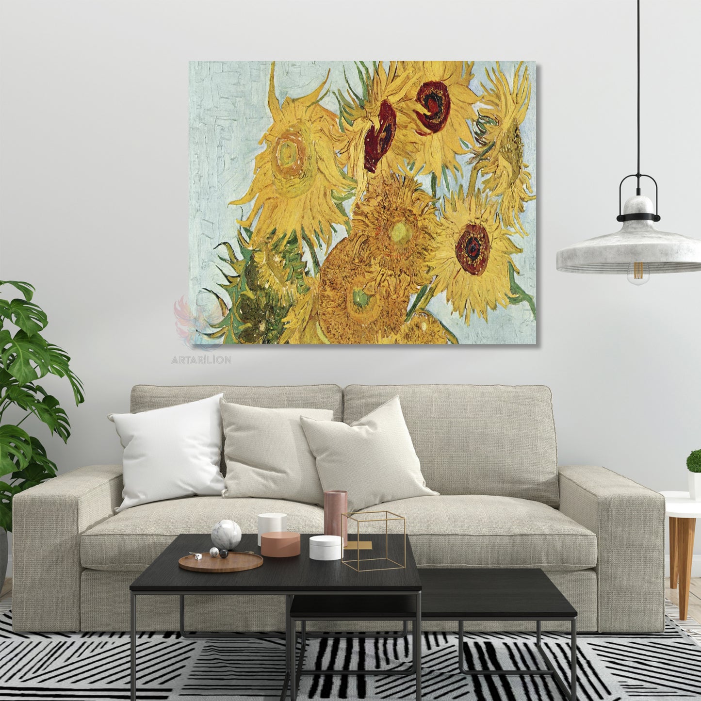 Kanvas Tablo Van Gogh Tablosu Ev Ofis Dekoru Van-Gogh-115 Klasik Duvar Tablosu