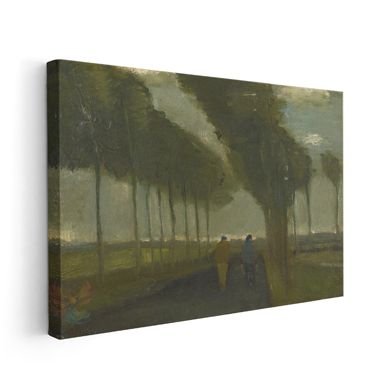 Kanvas Tablo Van Gogh Tablosu Yağlı Boya Görünümlü Ev Ofis Dekoru Klasik Duvar Tablosu