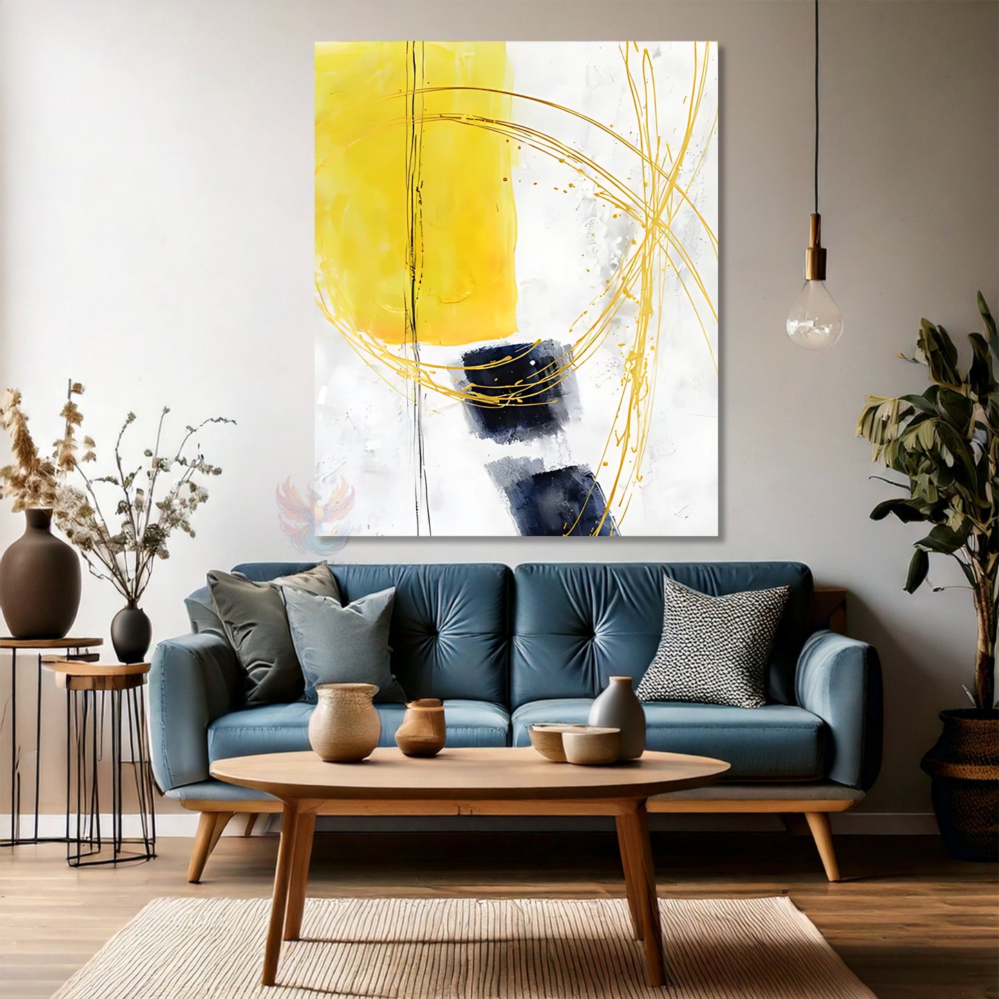 Soyut Tasarım Kanvas Tablo Renkli Fırça Darbeleri Modern Salon Tablosu Ev Dekorasyon Duvar Tablosu