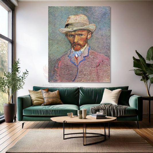 Van Gogh Canvas Painting Digital Print Canvas Wall Painting Self Portrait Impressionism Painting