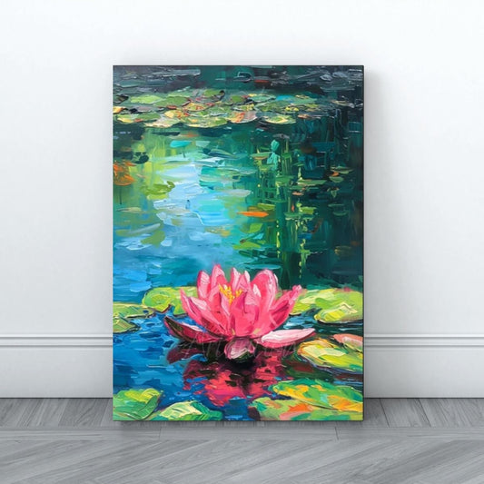 Canvas Digital HD Print Canvas Painting Water Lily in the Swamp Living Room Wall Painting