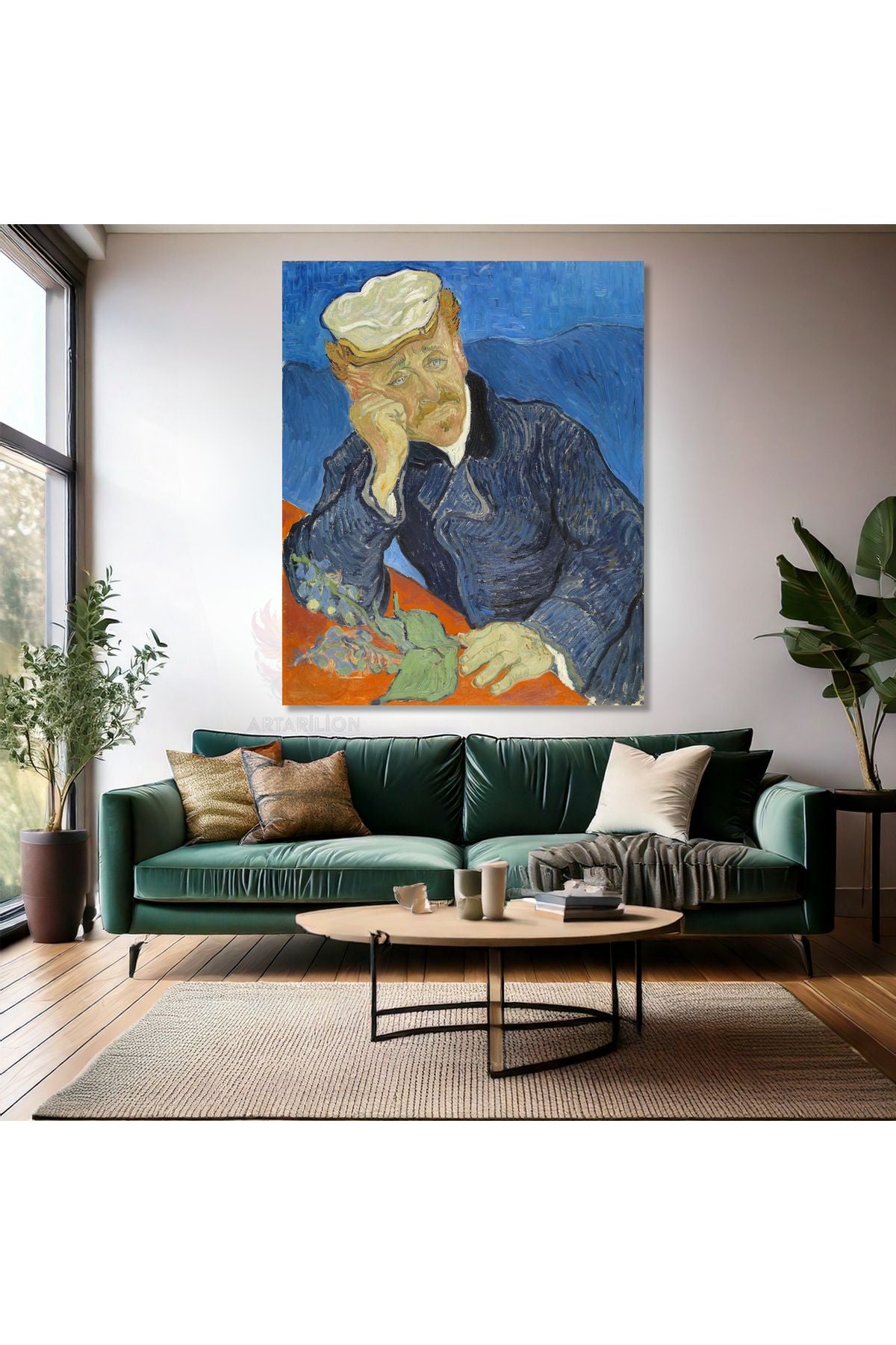 Van Gogh Kanvas Tablo Kanvas Duvar Tablosu Empresyonizm Tablo Dr-Paul-Gachet