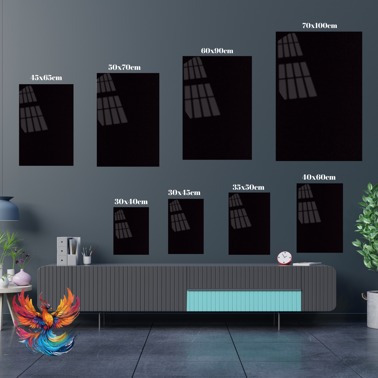 Cam Duvar Tablosu Renk Paleti Cam Baskı Tablo Yeni Ev Hediyesi Modern Tasarım Salon Tablosu