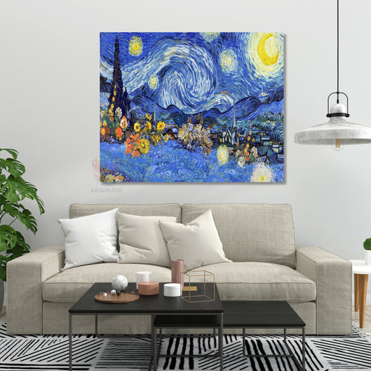 Kanvas Tablo Van Gogh Tablosu Ev Ofis Dekoru Van-Gogh-123 Klasik Duvar Tablosu