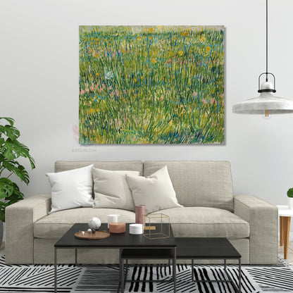 Kanvas Tablo Van Gogh Tablosu Ev Ofis Dekoru Klasik Duvar Çimen Tablosu