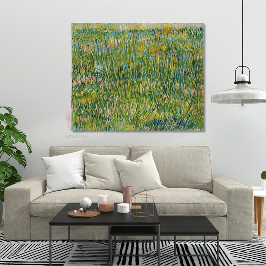 Kanvas Tablo Van Gogh Tablosu Ev Ofis Dekoru Klasik Duvar Çimen Tablosu