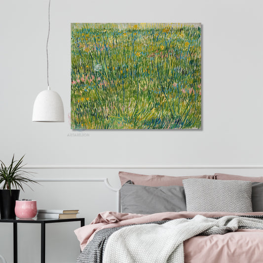 Kanvas Tablo Van Gogh Tablosu Ev Ofis Dekoru Klasik Duvar Çimen Tablosu