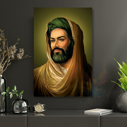 Hz. Ali Kanvas Tablo Duvar Tablosu Kanvas Salon Tablosu Ofis Tablosu