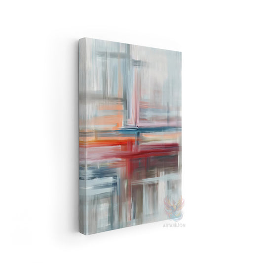 Abstract Lines Canvas Wall Art Modern Home Decor Canvas Living Room Art